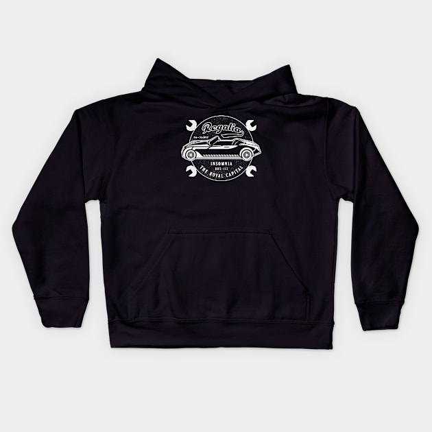 Regalia Insomnia Garage Emblem Kids Hoodie by Lagelantee